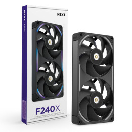 NZXT F240X Caixa de computador Ventoinha 12 cm Preto 1 unidade(s)