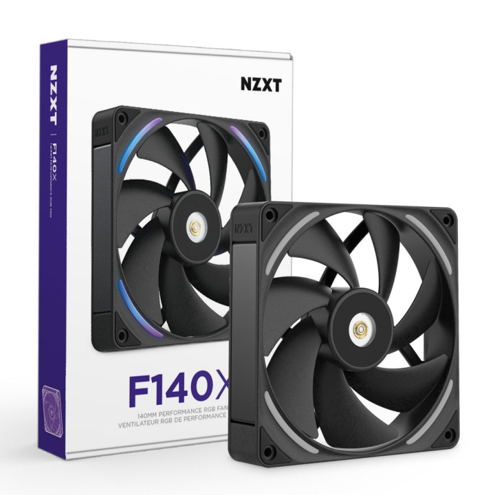 NZXT F140X Caixa de computador Ventoinha 14 cm Preto 1 unidade(s)