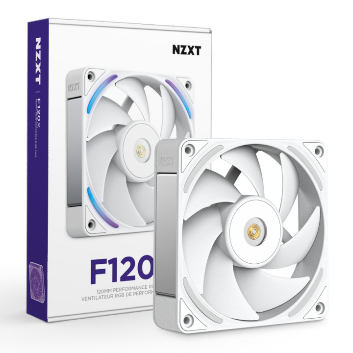 NZXT F120X Caixa de computador Ventoinha 12 cm Branco 1 unidade(s)