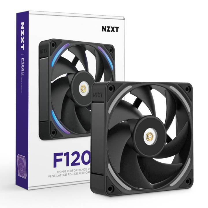 NZXT F120X Caixa de computador Ventoinha 12 cm Preto 1 unidade(s)