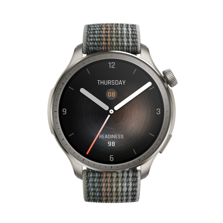 Amazfit Balance 3,81 cm (1.5") AMOLED 46 mm Digital 480 x 480 pixels Ecrã táctil Cinzento Wi-Fi GPS