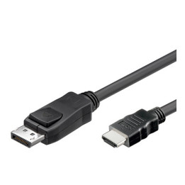 Alcasa DP-HDMI adaptador de cabo de vídeo 2 m DisplayPort HDMI Type A (Standard) Preto