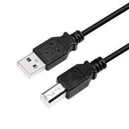 LogiLink CU0007B cabo USB USB 2.0 2 m USB A USB B Preto