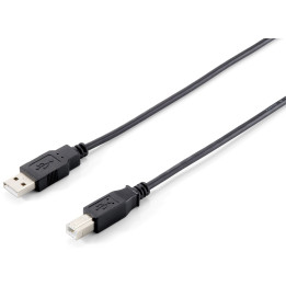 Equip 128863 Cabo USB 2.0 Tipo A para Tipo B, 1,0 m , Preto