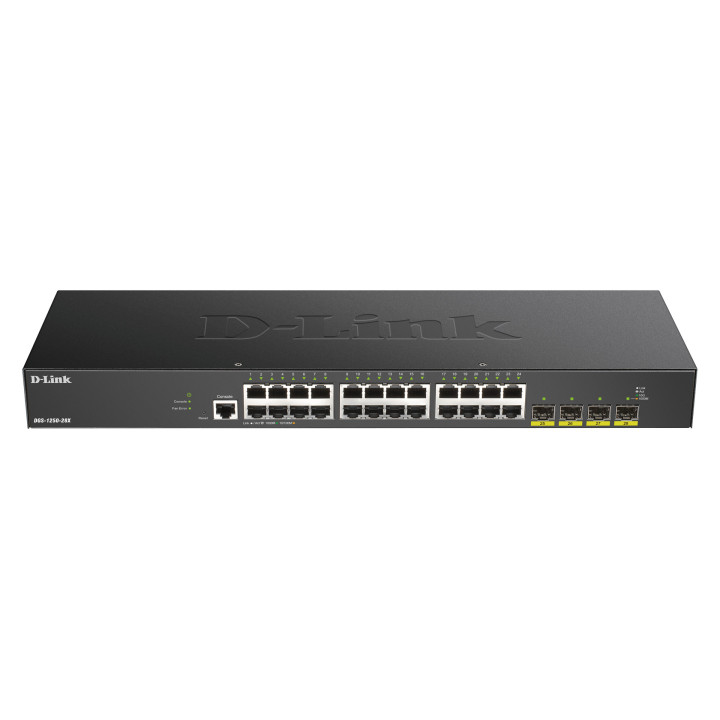 D-Link DGS-1250-28X Gerido L3 Gigabit Ethernet (10 100 1000) Preto
