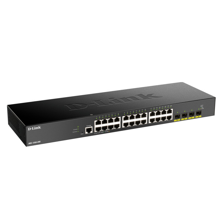 D-Link DGS-1250-28X Gerido L3 Gigabit Ethernet (10 100 1000) Preto