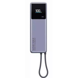 Power Bank Xiaomi 165W 10000mAh (Cabo Integrado) Preto, Lilás