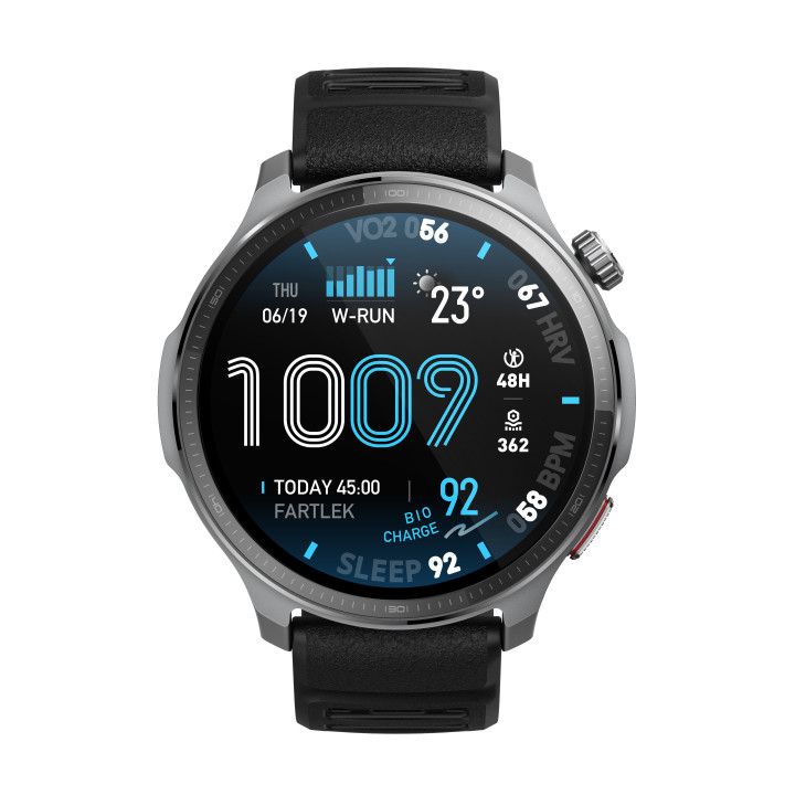 Amazfit Balance 2 XT 3,81 cm (1.5") AMOLED Digital 480 x 480 pixels Ecrã táctil Preto Wi-Fi GPS