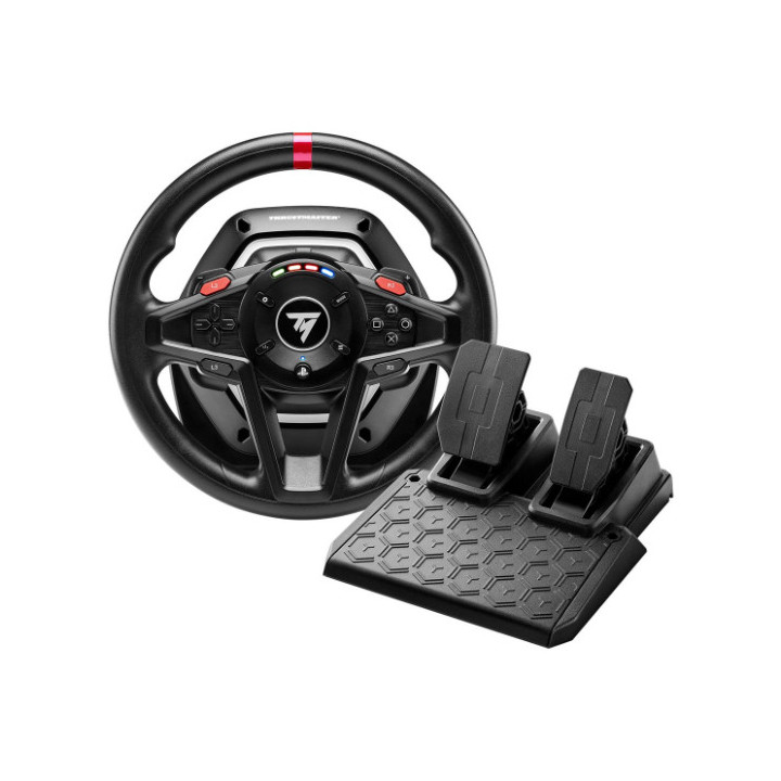 Thrustmaster T128-P Preto USB Volante + Pedais Analógico PC, PlayStation 4, PlayStation 5