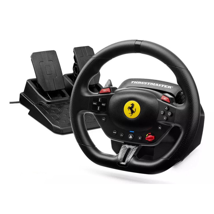 Thrustmaster T98-P FERRARI 296 GTB Preto Volante + Pedais Analógico   Digital PC, PlayStation 4, PlayStation 5
