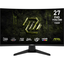 MSI MAG 275CF X24 monitor de ecrã 68,6 cm (27") 1920 x 1080 pixels Full HD LCD Preto