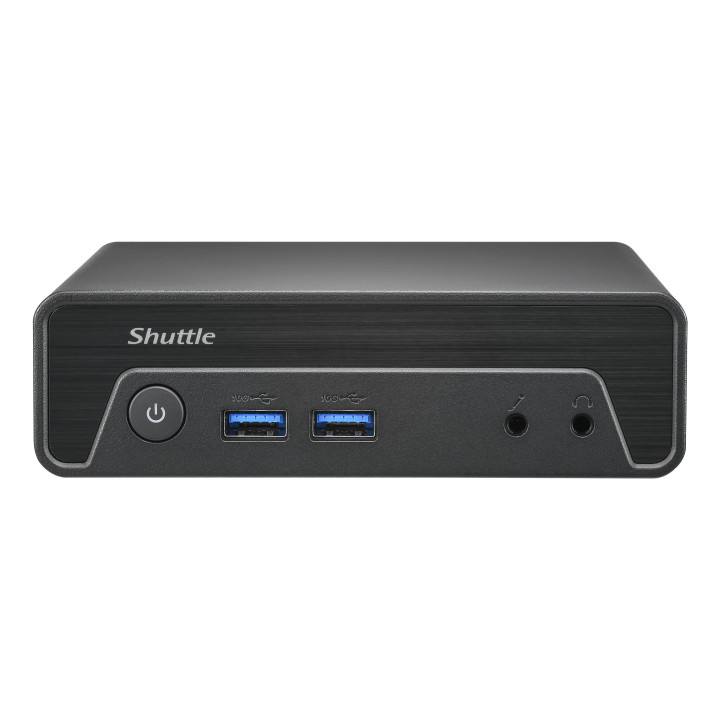Shuttle Nano PC NE10N PC de 0,6L Preto N100 Intel SoC