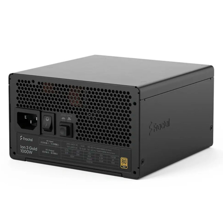 Fonte Modular Fractal Design Ion 3 1000W 80+ Gold Full ATX 3.1 PCIe 5.1