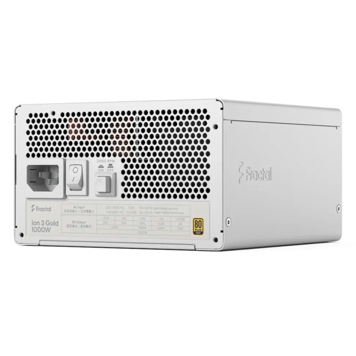 Fonte Fractal Design Ion 3 1000W 80+ Gold Full Modular ATX 3.1 PCIe