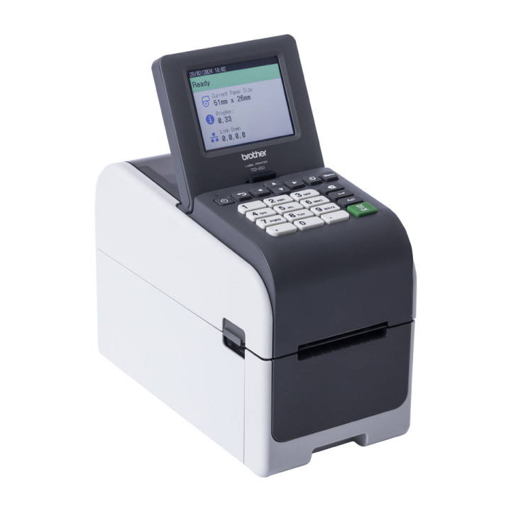 Impressora de etiquetas e talões térmica direta Brother TD-2350DSA203