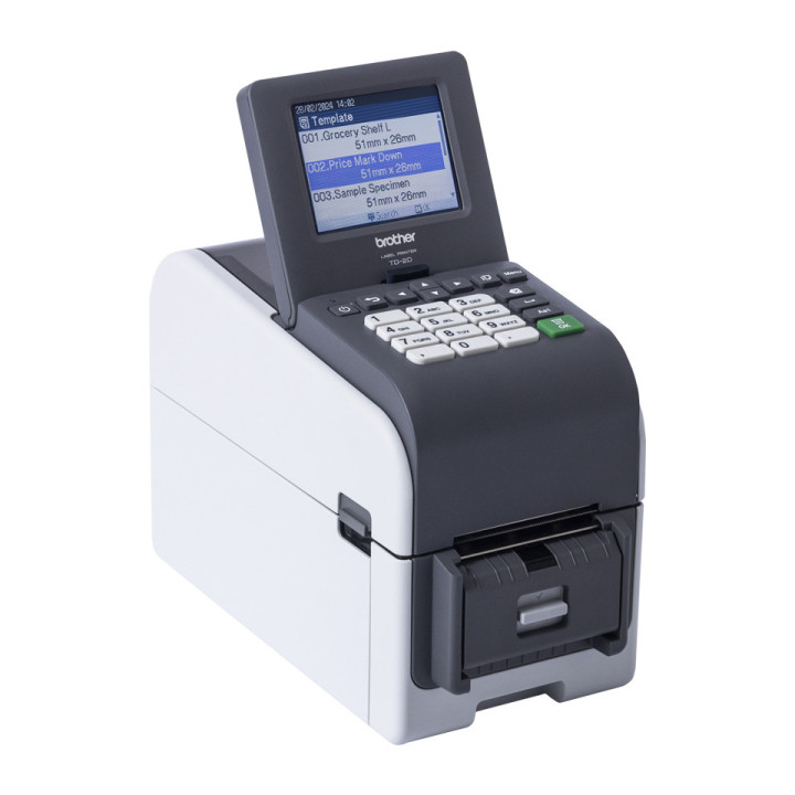 Impressora de etiquetas e talões térmica direta Brother TD-2350DSA203