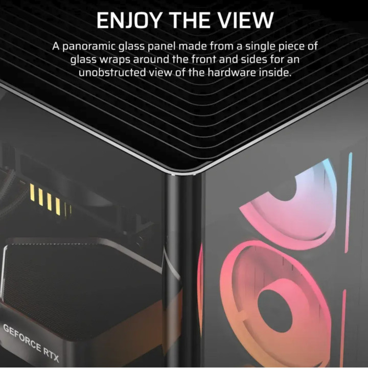 Caixa E-ATX Corsair 4500X LX-R RGB Preto Vidro Temperado