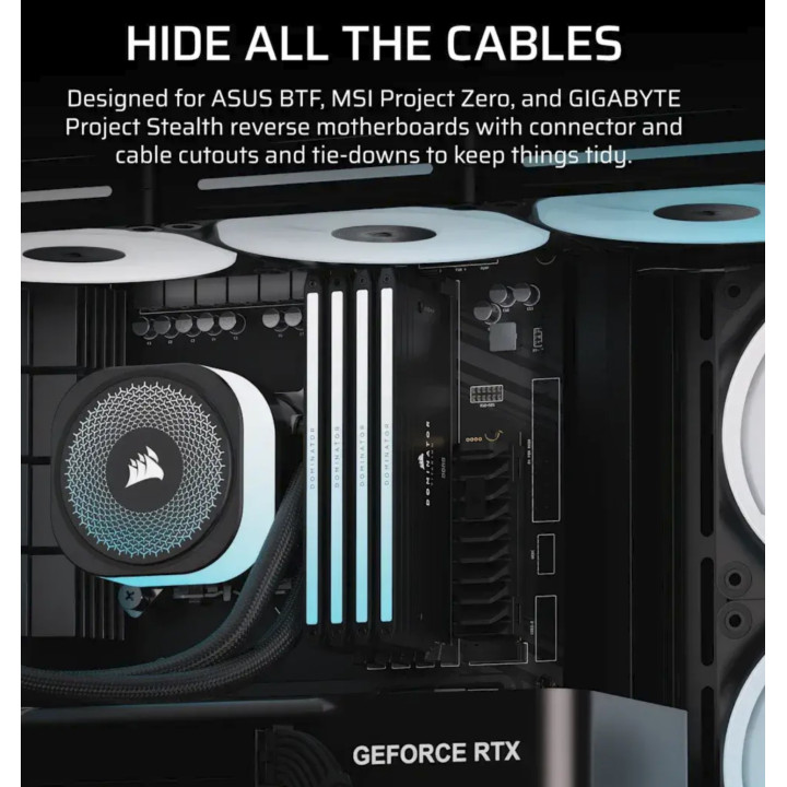 Caixa E-ATX Corsair 4500X LX-R RGB Preto Vidro Temperado
