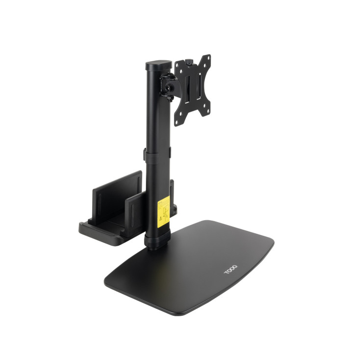 TooQ DB1128TN-B montagem e suporte para monitores 68,6 cm (27") Secretária Preto