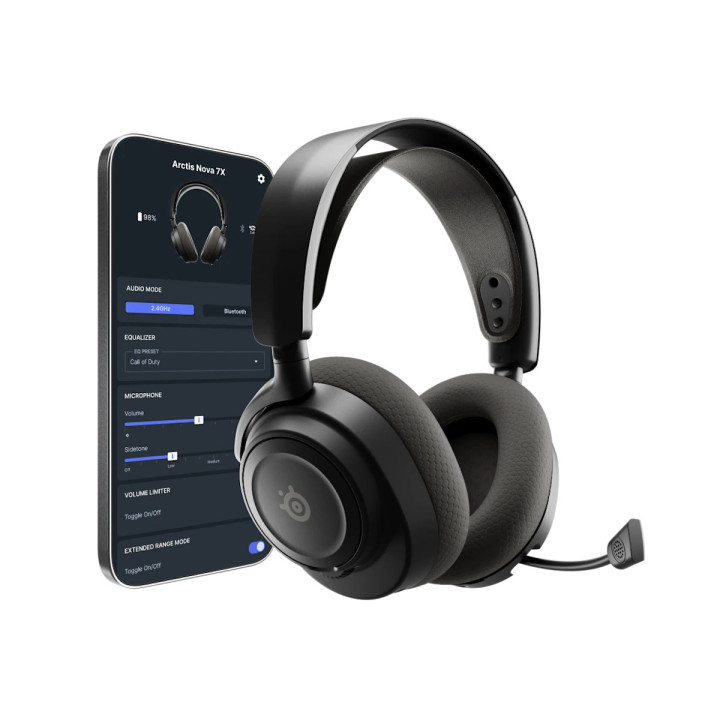 Steelseries Arctis Nova 7X Wireless Gen 2 Auscultadores Sem fios Fita de cabeça Jogos Bluetooth Preto