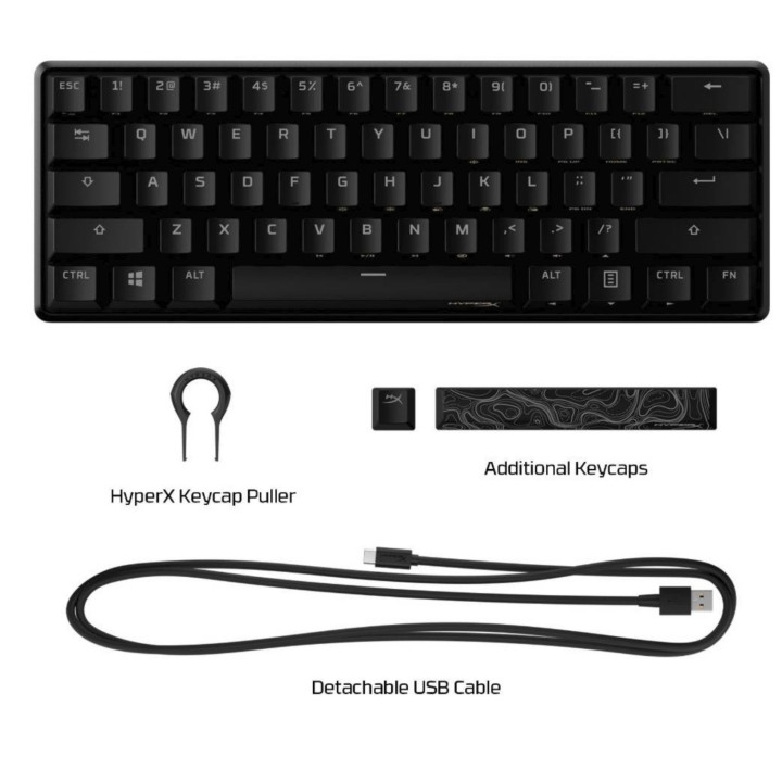 Teclado Mecânico HyperX Alloy Origins 60 RGB Gaming Red Switches - 60% (US)