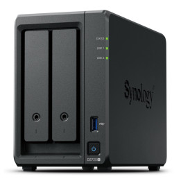 Synology DiskStation DS725+ servidor NAS e de armazenamento Ryzen Embedded R1600 4 GB DDR4 0 TB Preto