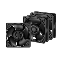 ARCTIC S12038-4K - 3 Pack Caixa de computador Ventoinha 12 cm Preto 3 unidade(s)