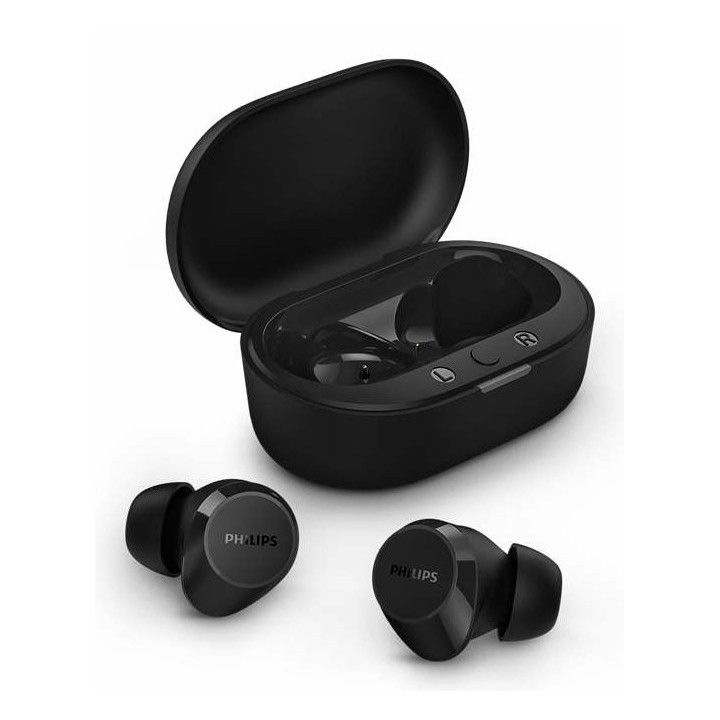 Philips TAT1209BK 00 auscultador Auscultadores True Wireless Stereo (TWS) Intra-auditivo Chamadas Música Bluetooth Preto