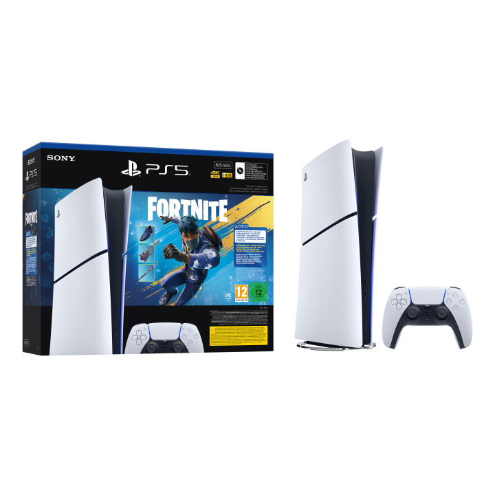 Sony PlayStation 5 Digital Edition - Fortnite Flowering Chaos Bundle 825 GB Wi-Fi Preto, Branco
