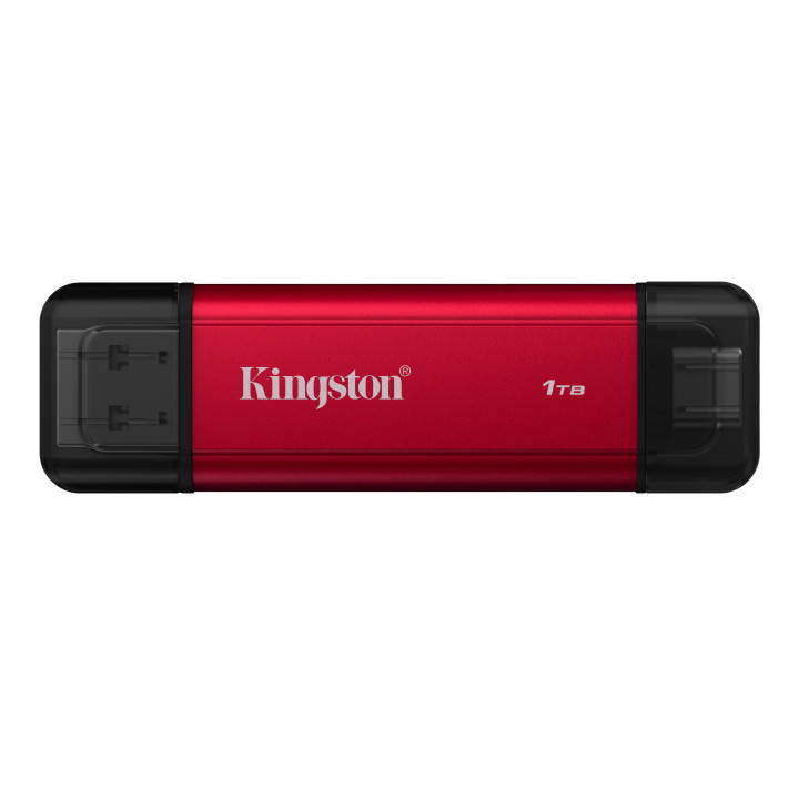Kingston Technology Dual Portable 1 TB USB Type-A   USB Type-C 3.2 Gen 2 (3.1 Gen 2) Preto, Vermelho
