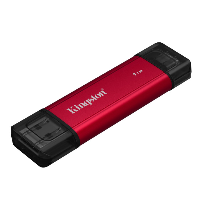 Kingston Technology Dual Portable 1 TB USB Type-A   USB Type-C 3.2 Gen 2 (3.1 Gen 2) Preto, Vermelho