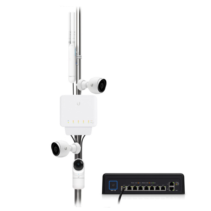 Ubiquiti UniFi Switch Flex (3-pack) Gerido L2 Gigabit Ethernet (10 100 1000) Power over Ethernet (PoE) Branco