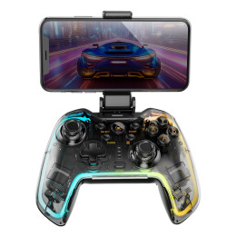Mars Gaming MGP-BT2 Preto, Transparente Bluetooth USB Gamepad Analógico   Digital Android, Nintendo Switch, Nintendo Switch 2,
