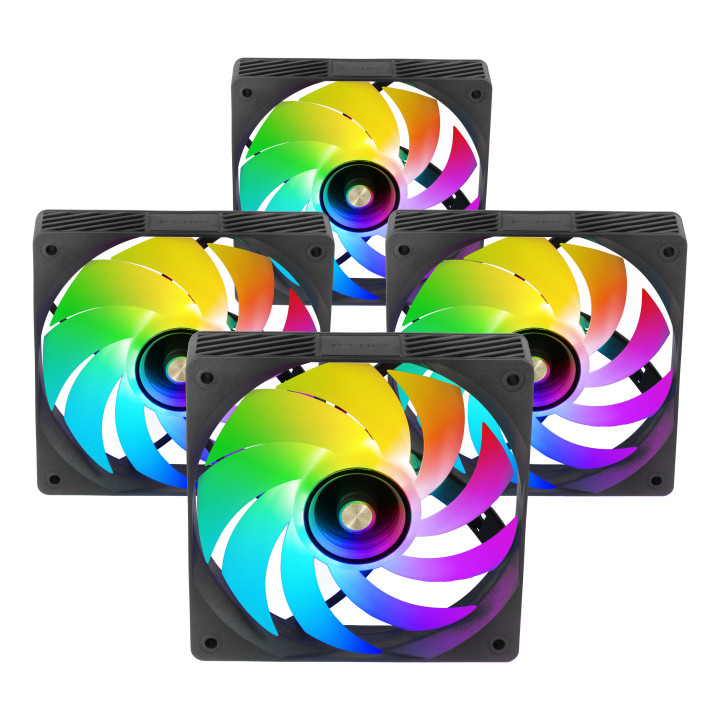 Mars Gaming MFSI4KIT Sistema de Arrefecimento de Computador Caixa de computador Ventoinha 12 cm Preto