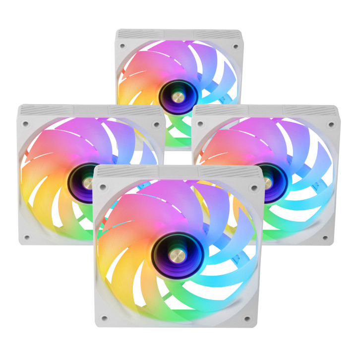 Mars Gaming MFSI4KITW Sistema de Arrefecimento de Computador Caixa de computador Ventoinha 12 cm Branco