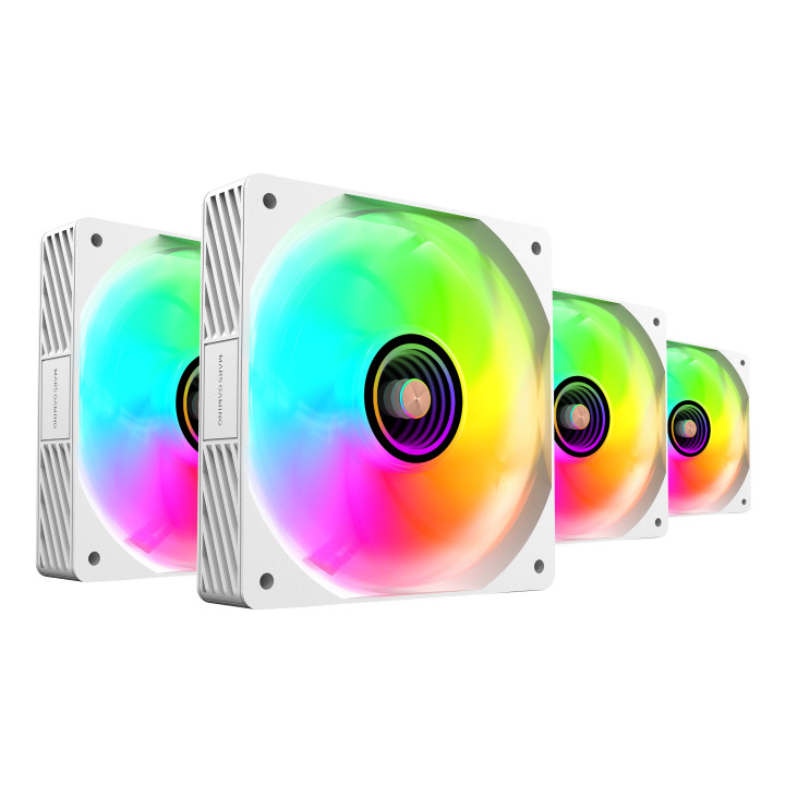 Mars Gaming MFSI4KITW Sistema de Arrefecimento de Computador Caixa de computador Ventoinha 12 cm Branco