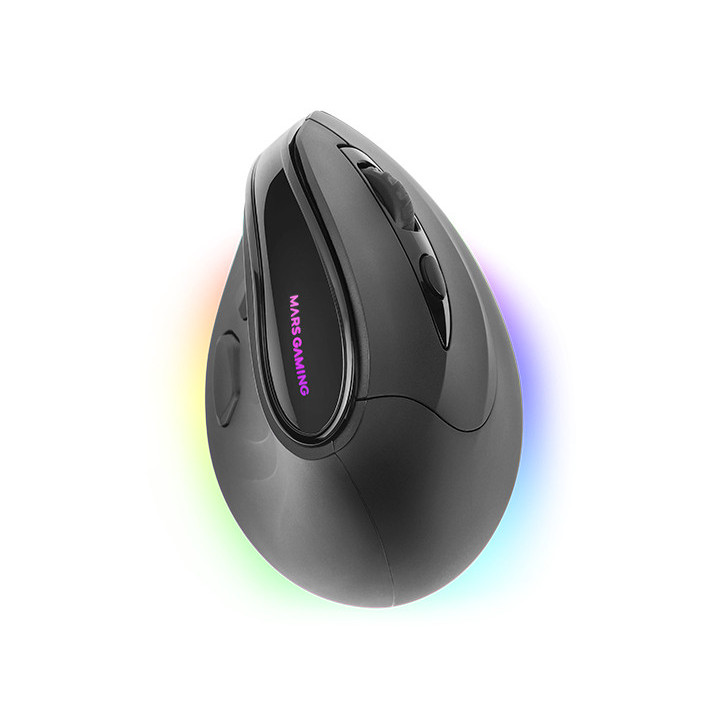 Mars Gaming MMSK rato Jogos Mão direita RF Wireless + Bluetooth Ótico 8400 DPI