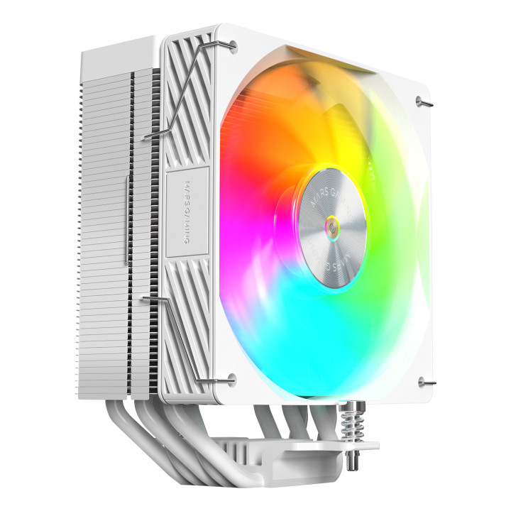 Mars Gaming MCPUX5ARGBW Sistema de Arrefecimento de Computador Processador Arrefecimento a ar 12 cm Branco 1 unidade(s)