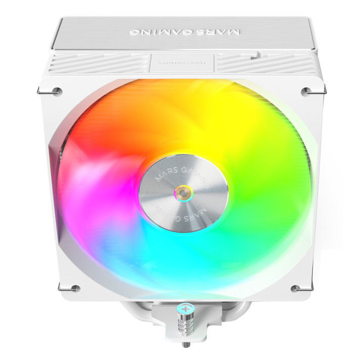 Mars Gaming MCPUX5ARGBW Sistema de Arrefecimento de Computador Processador Arrefecimento a ar 12 cm Branco 1 unidade(s)