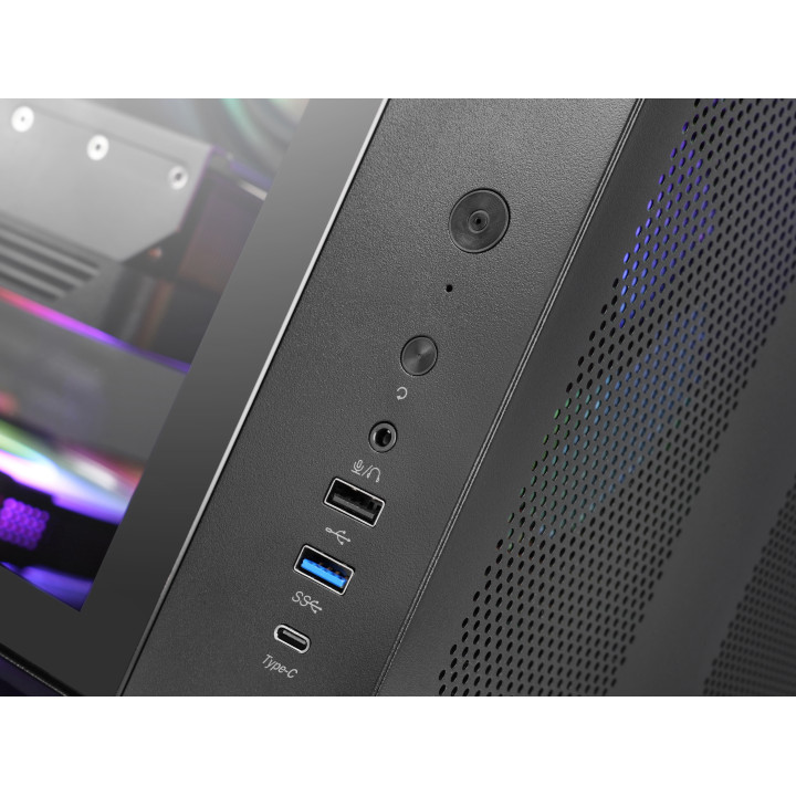 Mars Gaming MC-CURV Midi Tower Preto
