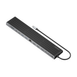 AISENS ASUC-13P042-GR base & duplicador de portas Com fios USB 3.2 Gen 1 (3.1 Gen 1) Type-C Cinzento