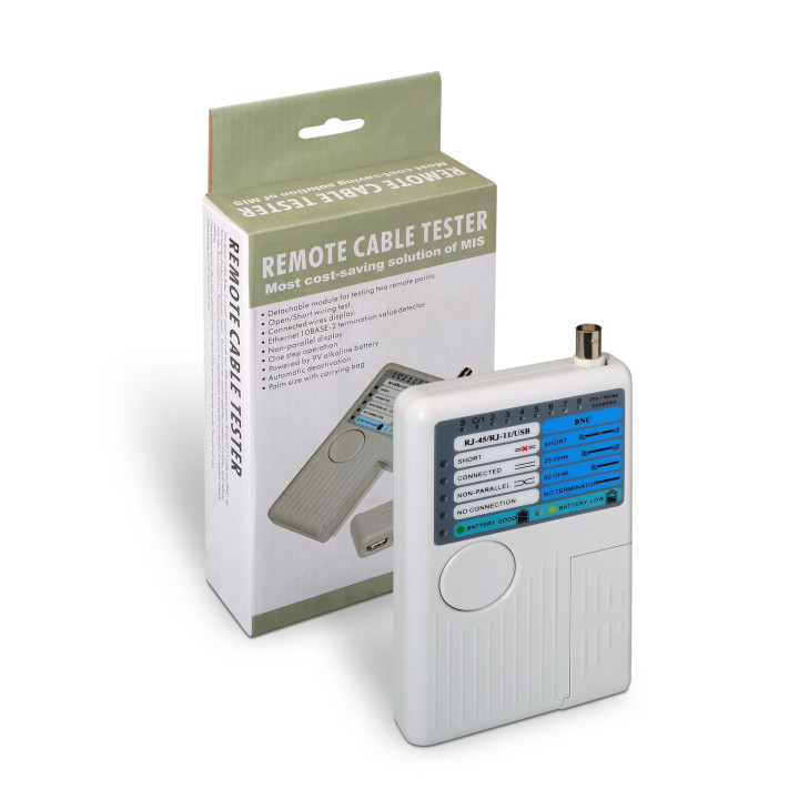AISENS A142-0313 testador de cabo de rede Equipamento de teste de cabo UTP STP Cinzento