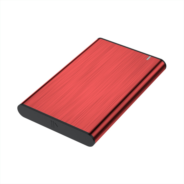 AISENS ASE-2525RED Caixa para Discos Rígidos Compartimento SSD Vermelho 2.5"