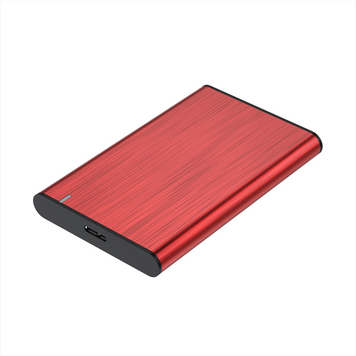AISENS ASE-2525RED Caixa para Discos Rígidos Compartimento SSD Vermelho 2.5"