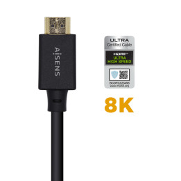 AISENS A150-0421 cabo HDMI 1 m HDMI Type A (Standard) Preto