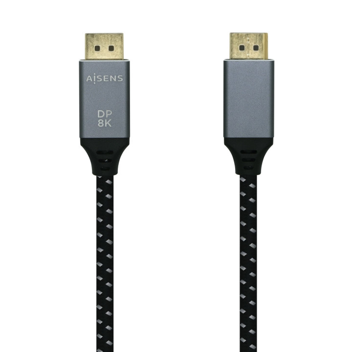 AISENS A149-0435 cabo DisplayPort 1 m Preto, Cinzento