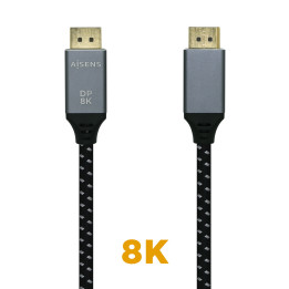 AISENS A149-0435 cabo DisplayPort 1 m Preto, Cinzento