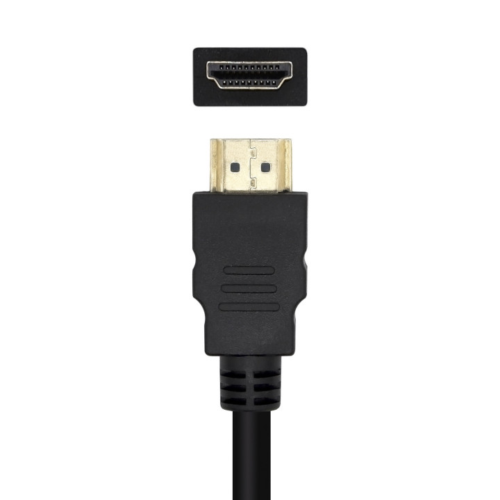 AISENS A125-0459 adaptador de cabo de vídeo 1 m DisplayPort HDMI Preto