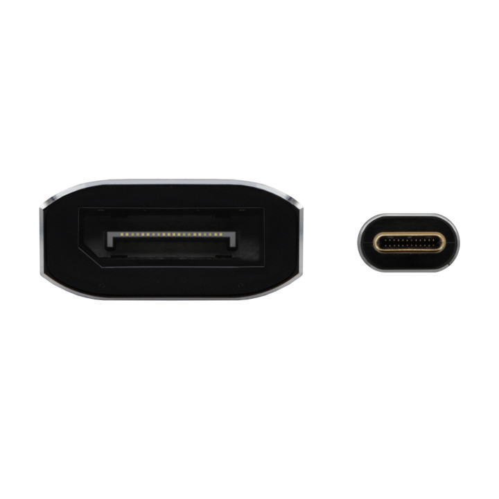 AISENS A109-0690 adaptador de cabo de vídeo 0,15 m USB Type-C DisplayPort Preto