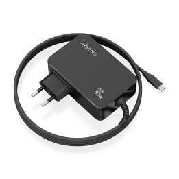 AISENS ASCH-1PD90WL034-BK carregador de dispositivos móveis Universal Preto AC Interior
